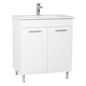 Set Baza si Lavoar seria 067, 70 cm, alb