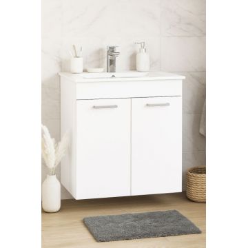 Set Baza si Lavoar seria 067, suspendata, 60 cm, alb