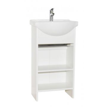 Set Baza si Lavoar seria 105, 45 cm, alb