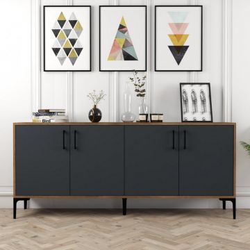 Consola Kiev Walnut-Antracit