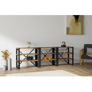 Consola Prof Walnut-Negru
