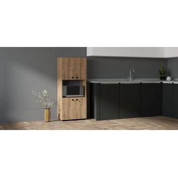 Dulap din pal, Beny Homs, nuc, 140 x 60 x 31.4 cm