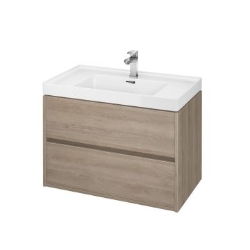 Masca chiuveta / lavoar baie Crea S924-009 pentru lavoar 80 cm  stejar