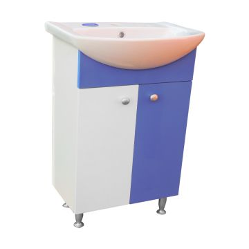 Masca chiuveta / lavoar baie Selena  70 cm  alb-cobalt