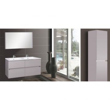 Set Mobila Baie Elois Grey 120 - Wellis - Dimensiune 120 cm