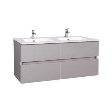 Set mobila baie Wellis Elois Grey 120 cm - Dimensiune 120 cm