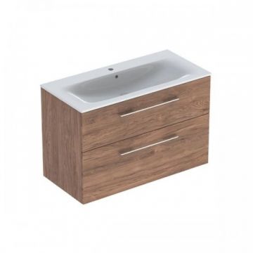 Set Mobilier + Lavoar 100 cm Nuc Inchis Selnova - Geberit - Dimensiune 100 cm