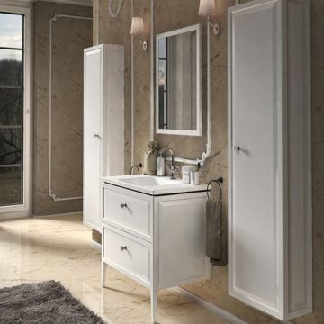 Set mobilier Oristo Montebianco alb si lavoar Amelia, 60 cm - Dimensiune 60 cm