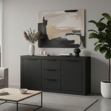 Comoda Doha Gri inchis 150x45x80.5 cm