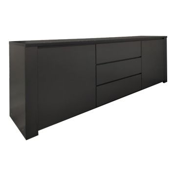 Comoda Kalya Gri inchis 220x49x89.5 cm