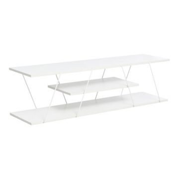 Comoda TV Tars alb 120x30x33cm
