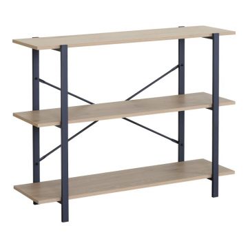 Consola biblioteca Nebranzo Natural 106x35x80 cm