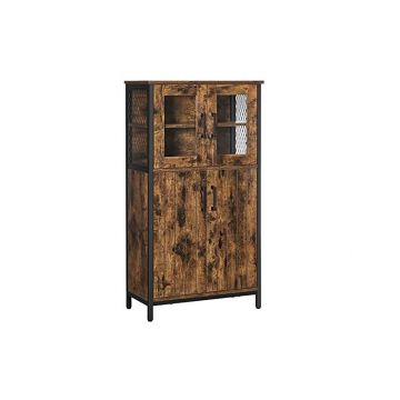 Consola depozitare, Vasagle, Maro Rustic, LSC260B01, 30 x 60 x 108 cm