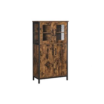 Consola depozitare, Vasagle, Maro Rustic, LSC260B01, 30 x 60 x 108 cm
