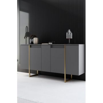 Consolă Luxe Nuc 160x35x80 cm