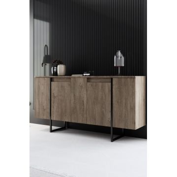 Consolă Luxe Nuc 160x35x80 cm