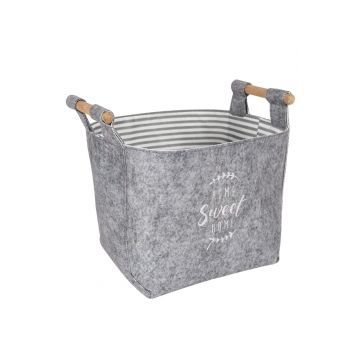 Cos de pasla ALS-03716 Gri 15x14x15 cm