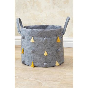 Cos de pasla ALS-03778 Gri 24x20 cm