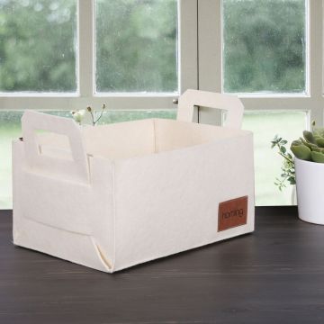 Cos de pasla HMY-6259 Crem 30x20x15 cm Cos de pasla HMY-6259 Crem 30x20x15 cm