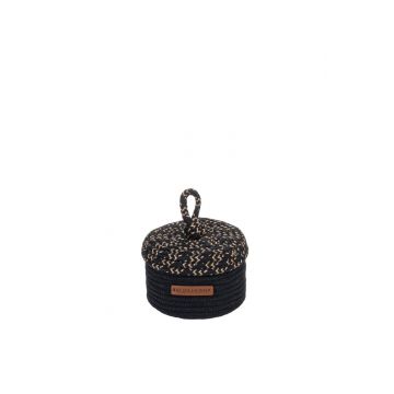 Cos decorativ (Bumbac 100%) 9002054 Negru 15x10 cm