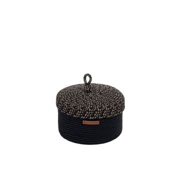 Cos decorativ (Bumbac 100%) 9003054 Negru 25x15 cm