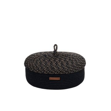 Cos decorativ (Bumbac 100%) 9004054 Negru 25x15x34 cm