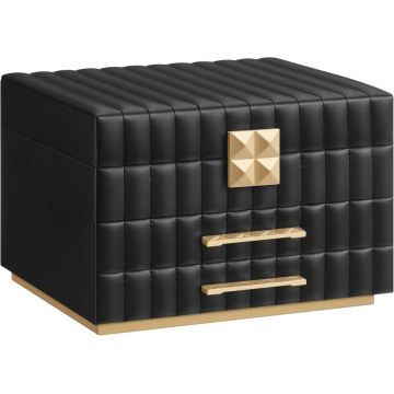 Cutie de bijuterii Songmics Negru 24x21.5x15.8 cm