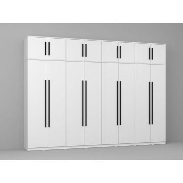 Dressing Dormitor Alb 328,8 cm cu usi - C6