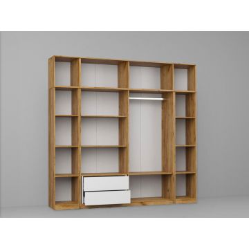 Dressing Dormitor Stejar Auriu 246,4 cm - C12