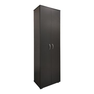 Dulap cu 2 usi Racka Gri inchis 58x34x186 cm