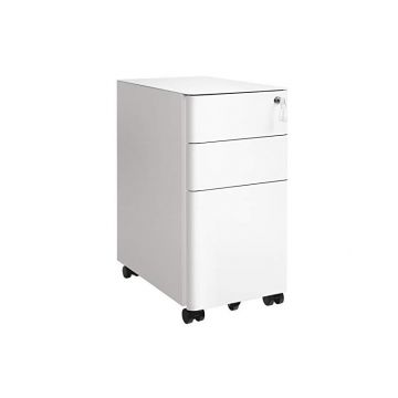 Dulap mobil cu incuietoare, Songmics, Alb, OFC030W01, 30 x 46 x 59 cm