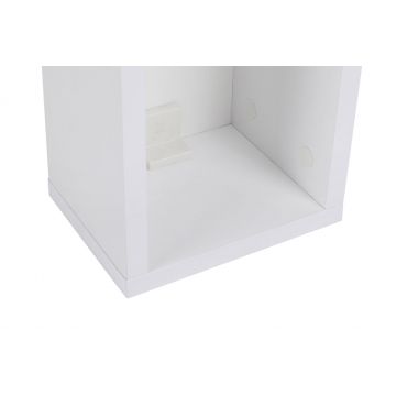 Noptiera, Hanah Home, pal melaminat, alb, 20x65x15 cm