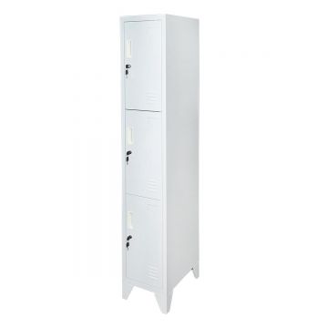 Vestiar, dulap metalic cu 3 usi securizate 1700x300x450mm, Cod: BK78301, Echivalență: DISLP74, Breckner Germany