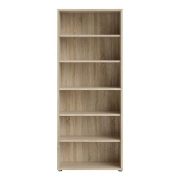 Bibliotecă modulară cu aspect de lemn de stejar 89x222 cm Prima – Tvilum