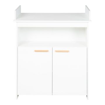 Comodă de copii albă cu masă de schimbat 88x98x75 cm Anton – Roba