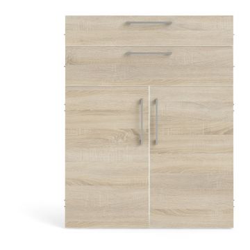 Componentă pentru un sistem modular de rafturi cu aspect de lemn de stejar 84x105 cm Prima – Tvilum