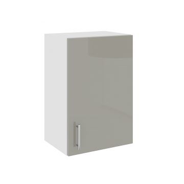 Corp Superior Karo, 1 Usa, Gri Lucios/Alb, MDF, 40 x 30 x 60 cm