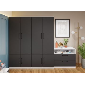 Dulap Benjamin Gri / Alb – C164/02