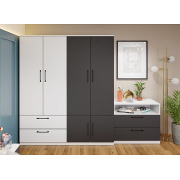 Dulap Benjamin Gri / Alb – C164/03