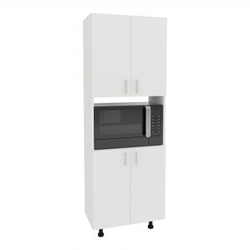 Dulap bucatarie Arno, 4 Usi, Alb, 56 x 30 x 161 cm
