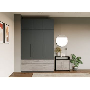 Dulap Inalt 1.51m Gri Noce