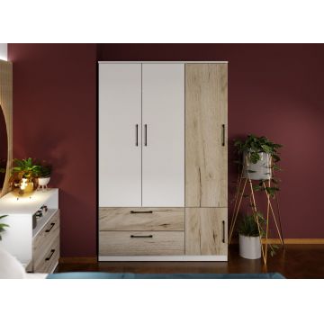 Dulap Relax Alb / Stejar k02 - C124/01