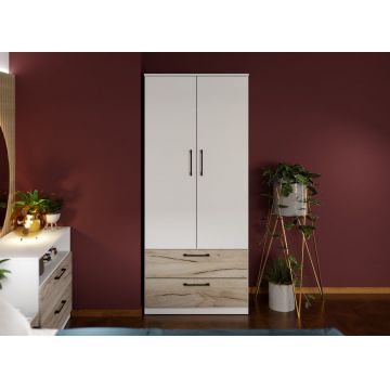 Dulap Relax Alb / Stejar k02 - C83/01