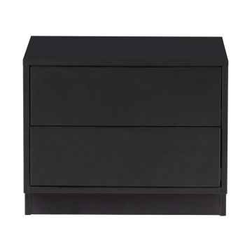 Masă TV modulară neagră din lemn masiv de pin 50x40 cm Finca – WOOOD