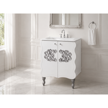 Masca baie cu lavoar Temptation Argint 66x90x47 cm