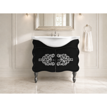 Masca baie cu lavoar Temptation Negru 87x90x51 cm