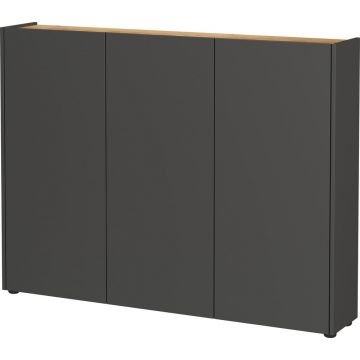 Pantofar gri antracit cu aspect de lemn de stejar 138x105x25 cm Libbiano – Germania