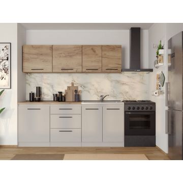 Set Mobila Bucatarie Linea 200 Casmir / Stejar C03