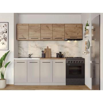 Set Mobila Bucatarie Linea 220 Casmir / Stejar C05
