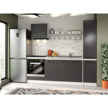Set Mobila Bucatarie Mina Grafit 220 Gri Antracit C84